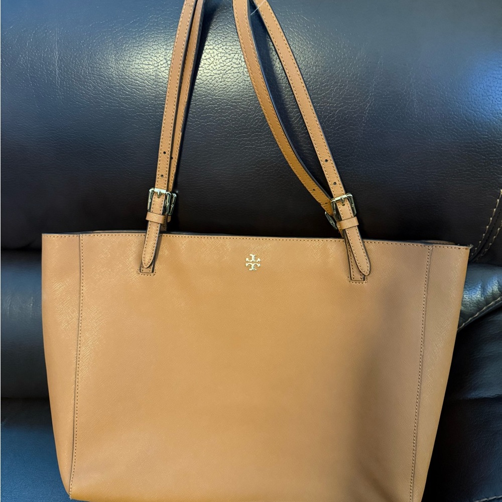 Tory Burch Tan Leather Tote Bag
